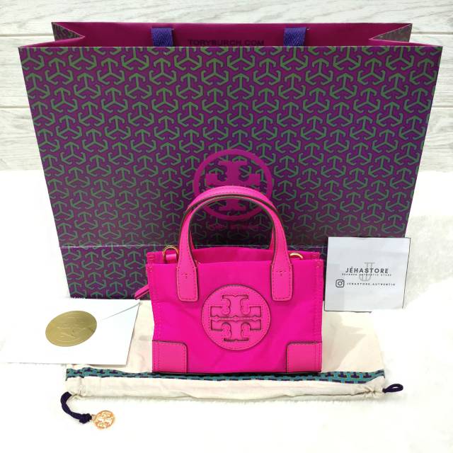 Jual Tory Burch Ella Micro ToteBag Pink Shopee Indonesia