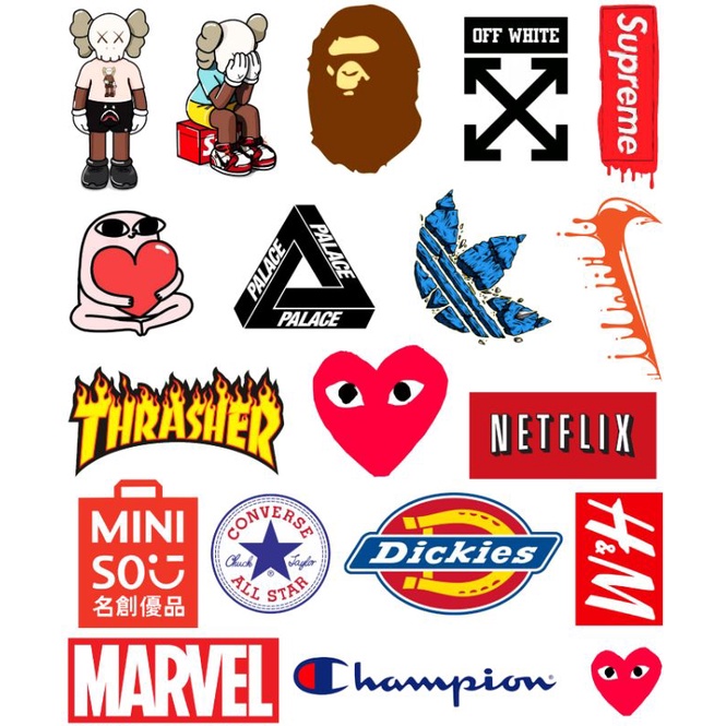 Hypebeast sticker outlet pack