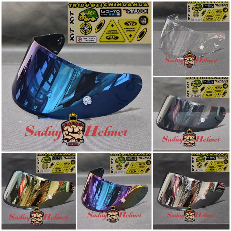 Flat visor kyt r10 best sale iridium blue