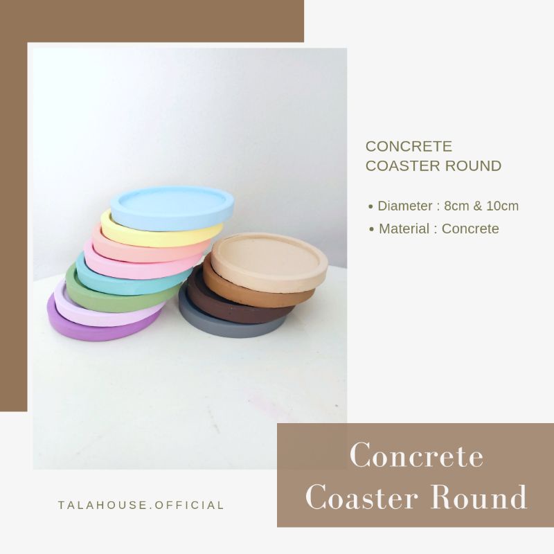 Jual COASTER ROUND 8CM Shopee Indonesia