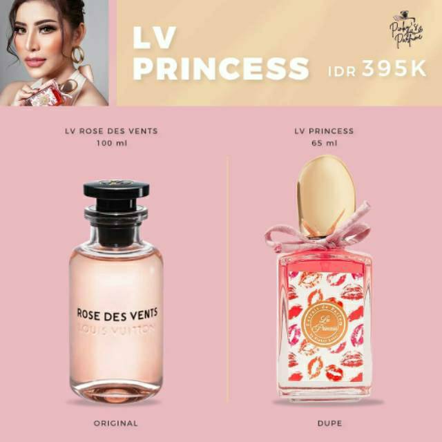 Jual LV Princess, Premium Dupe LV Rose des Vents Pinkys Parfume