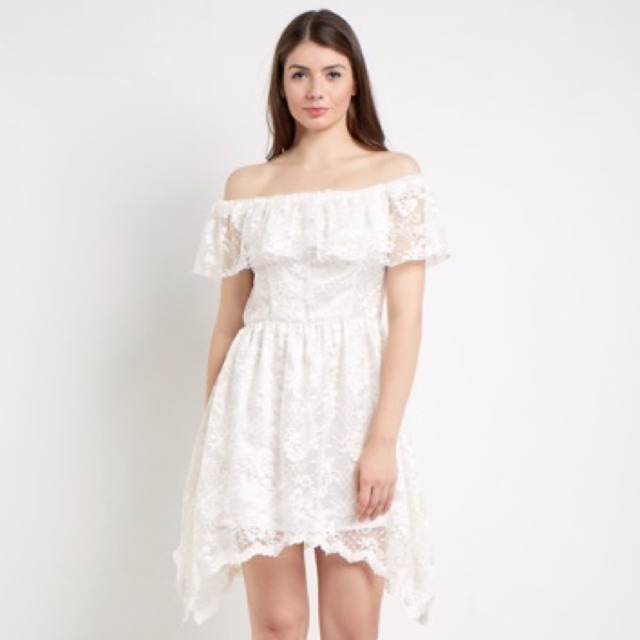 Sabrina deals white dress