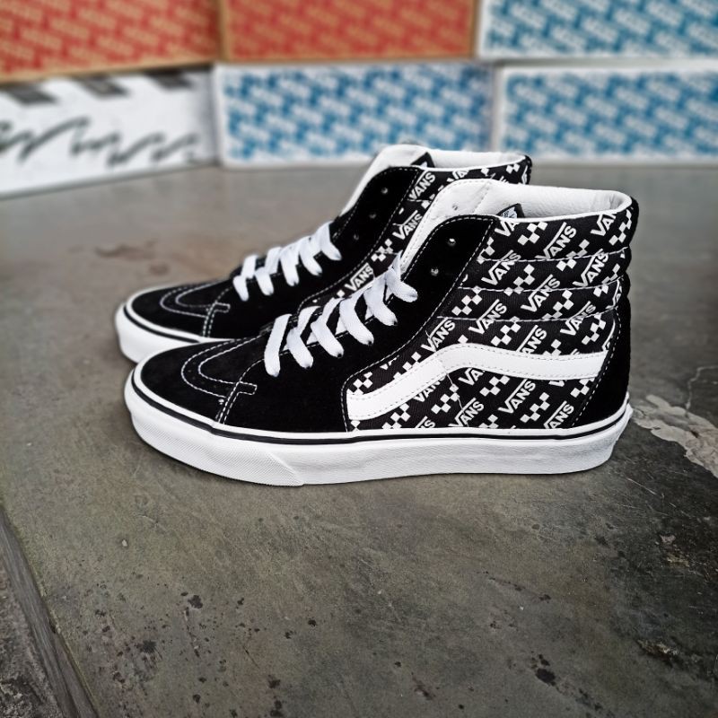 Vans sk8 best sale hi logo