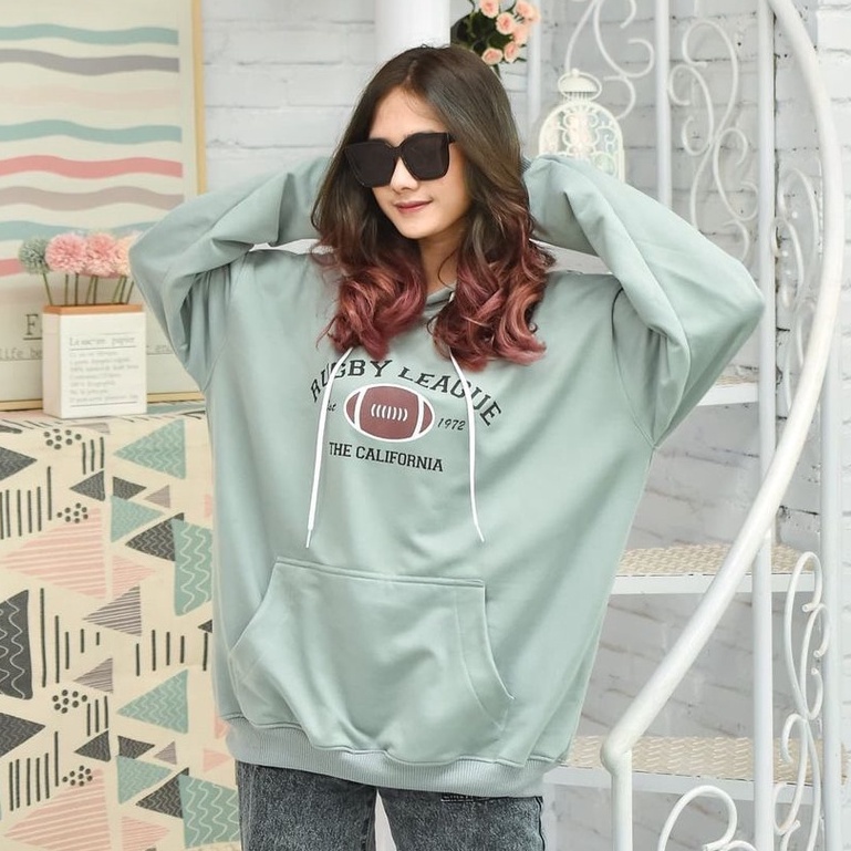 Jual Hoodie Oversize XXL - Rugby League Oversize Hoodie | Shopee Indonesia