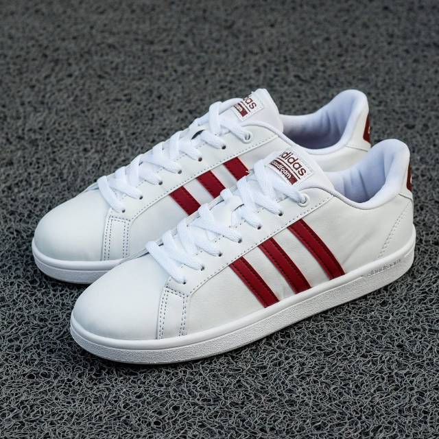 Adidas neo shop cloudfoam maroon