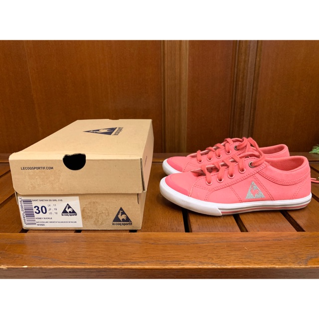 Jual Le Coq Sportif San Gaetan Girls Shoes size 30 Sepatu pink