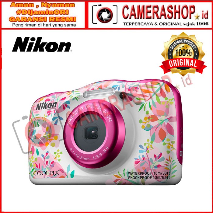 Jual Nikon COOLPIX W150 - Pink Flower | Shopee Indonesia