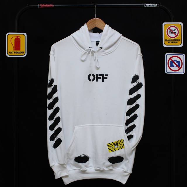 Off white shop hoodie harga