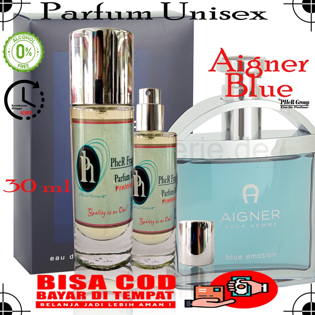 Parfum Aigner Blue Motion Pria Wanita Aroma Awet Tahan Lama Minyak Wangi Bibit Biang asli Non Alkoho