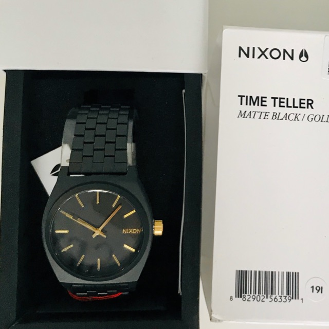 Jual Nixon Time teller matte black gold A0451041 Shopee Indonesia