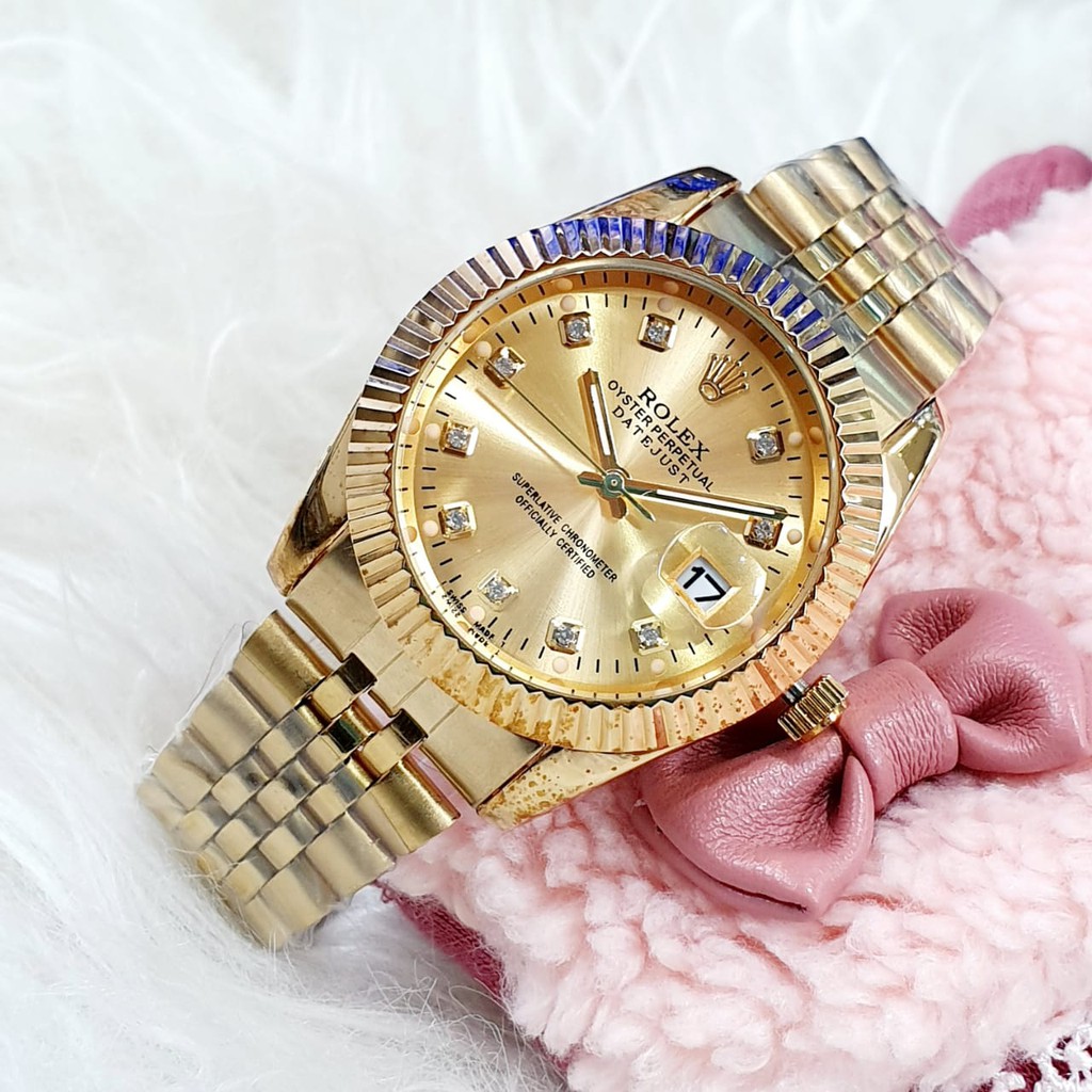 Jam discount rolex gold