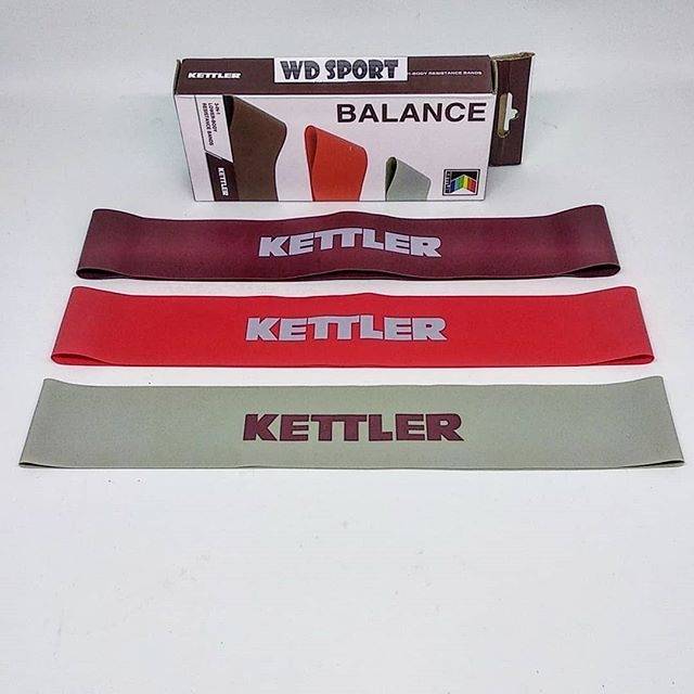 Karet Resistance Band Kettler 3 in 1 Silver Red Burgundy Resistant Resistan Resistand