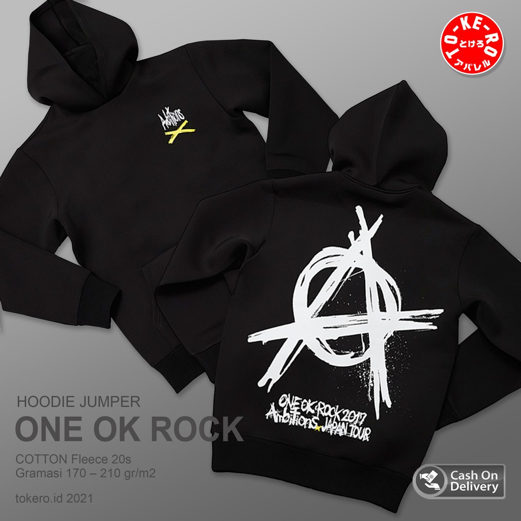 Jual Hoodie Sweater Jumper ONE OK ROCK - Ambitions | Shopee Indonesia