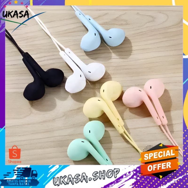 Jual UKASA HEADSET EARPHONE MACARON U19 WITH MIC Shopee