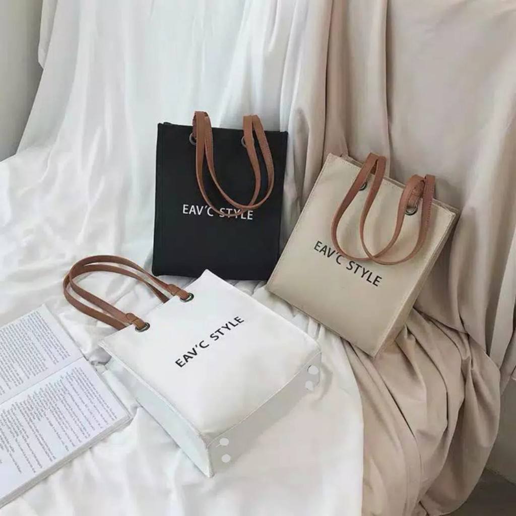 Tote bag store korea shopee