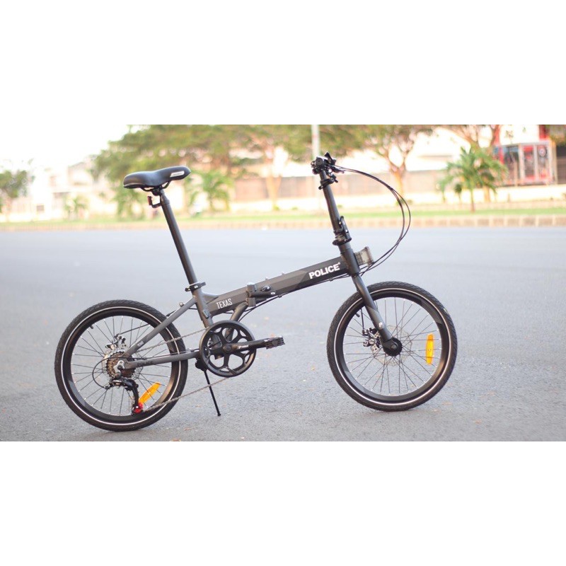 Police store folding bike