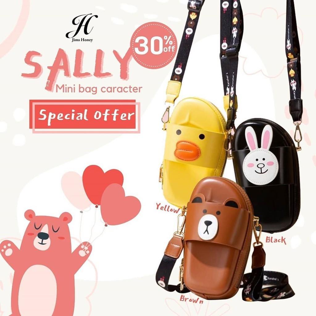 Sally Mini Bag Jims Honey Tas Sally Minibag Jimshoney Tas Lucu Korea