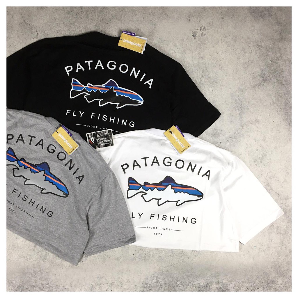 Jual KAOS TSHIRT PATAGONIA FLY FISHING 1:1 MIROR ORIGINAL