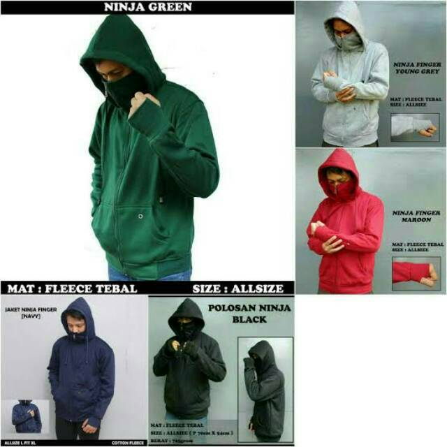 Jaket hoodie ninja hotsell