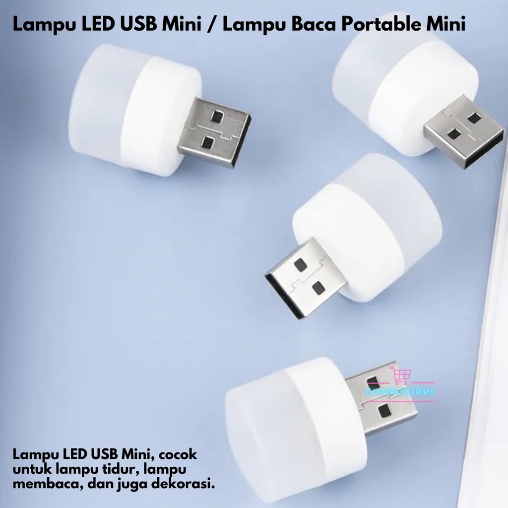 Jual Lampu LED USB Mini / Lampu Baca Tidur Portable Mini