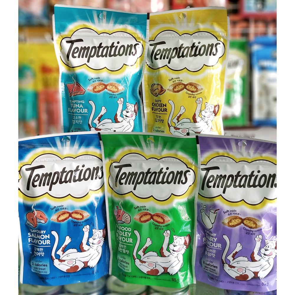 Temptations hot sale snack kucing