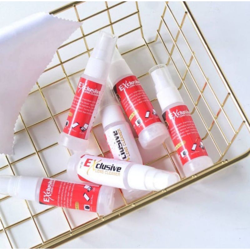 Jual Cairan Pembersih Kacamata / Cairan Pembersih Lensa Executive &  Exclusive / Lens Cleaner Spray