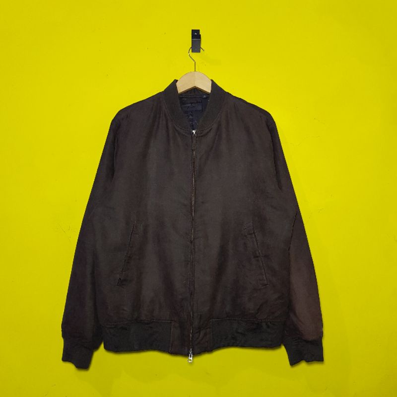 Uniqlo suede bomber sale