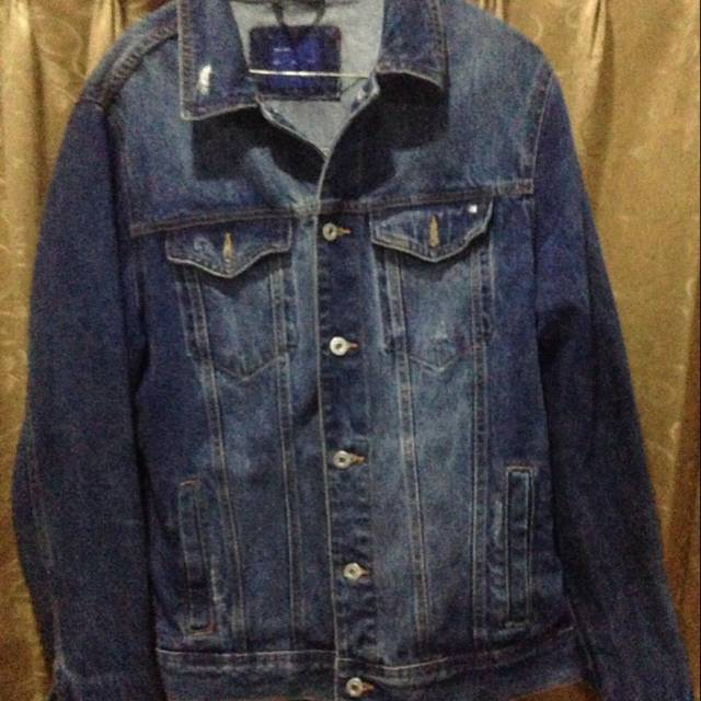 Jaket jeans sale zara man