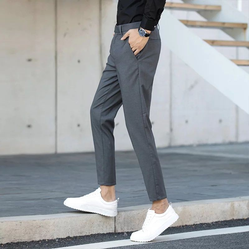 Gray on sale ankle pants