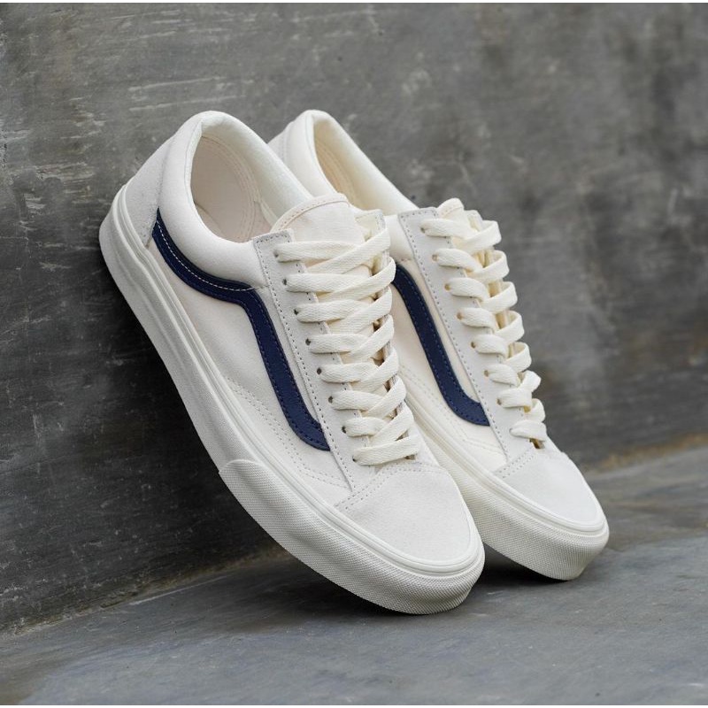 Vans style 36 marshmallow best sale dress blue