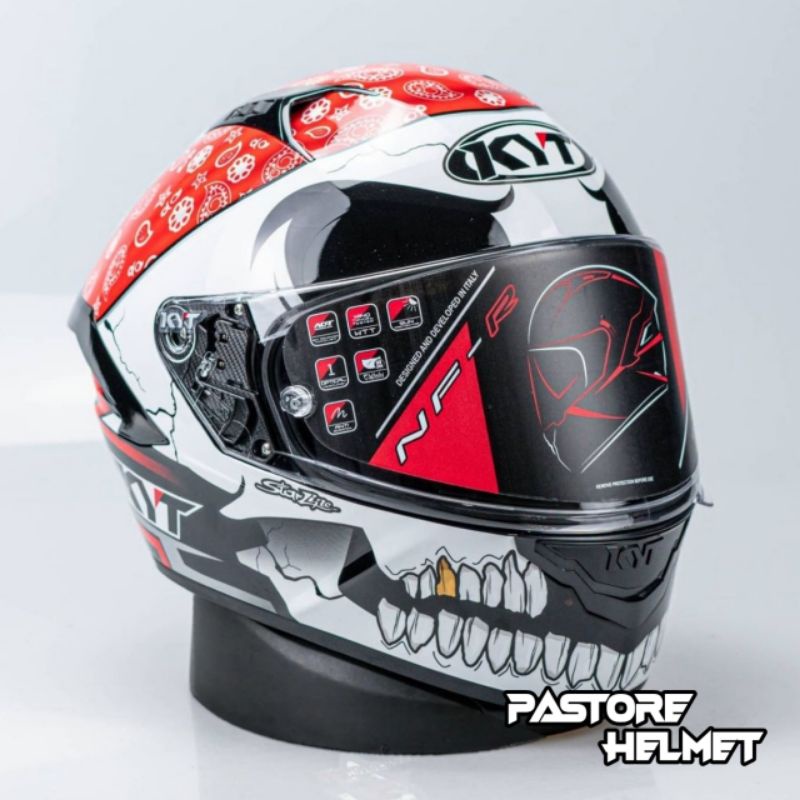 Jual Helm KYT NFR Pirate | Helm Full Face SNI | Shopee Indonesia