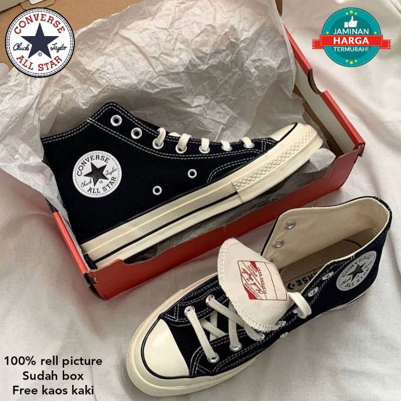 Converse 70s black on sale egret dan biasa