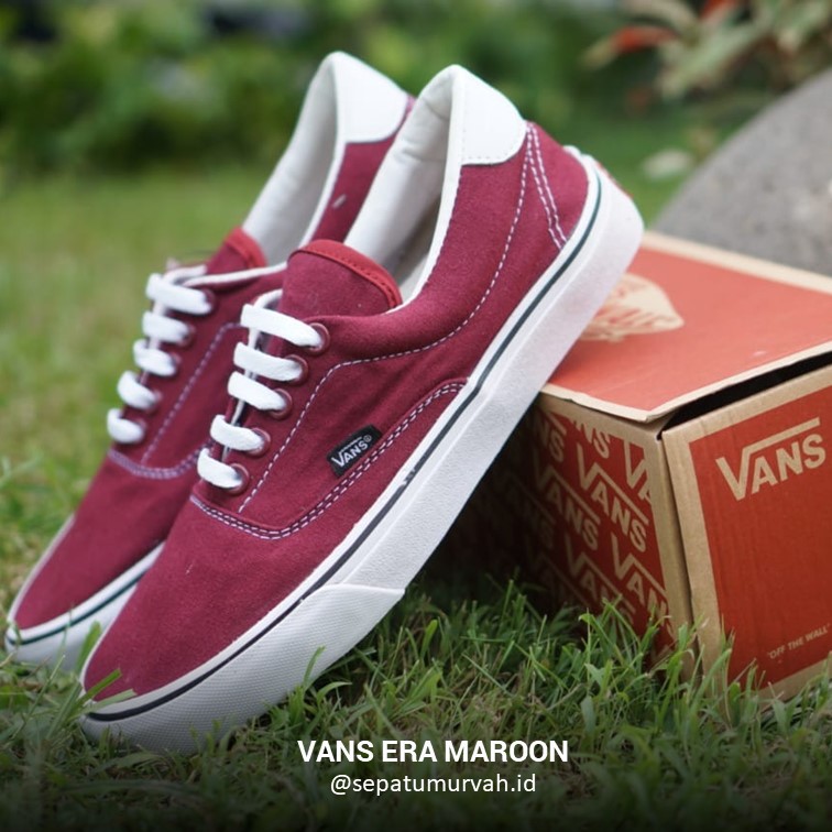 Vans on sale era maroon