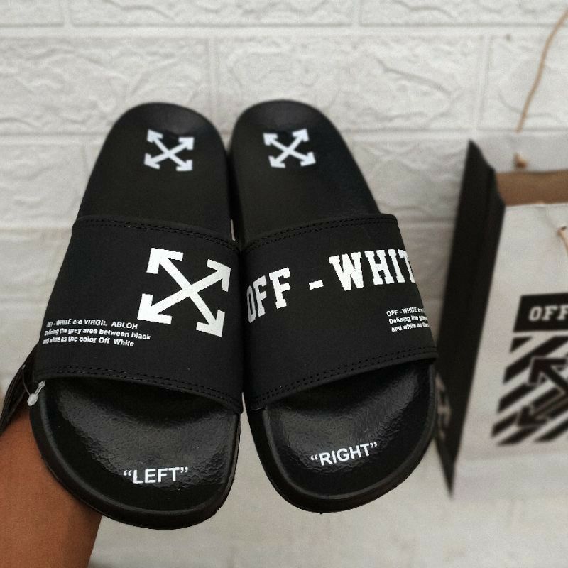 Sandal slip on off white new arrivals