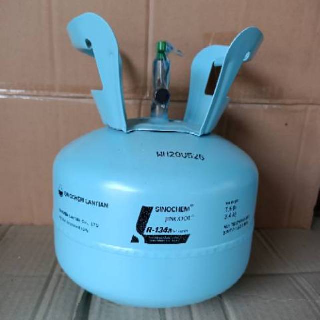 Jual freon R134 jincool isi 3 kilo segel asli pabrik tabung kecil