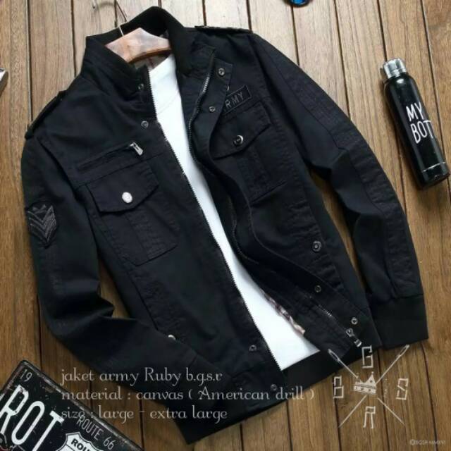 Jual JAKET ARMY RUBY ORIGINAL BGSR JaketPriaMurah jaketlaris