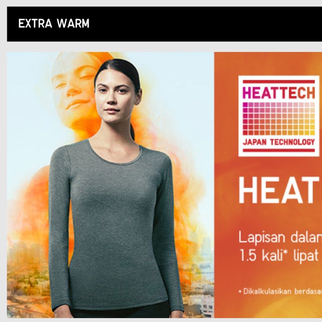 Jual Dalaman long john uniqlo heattech extra warm