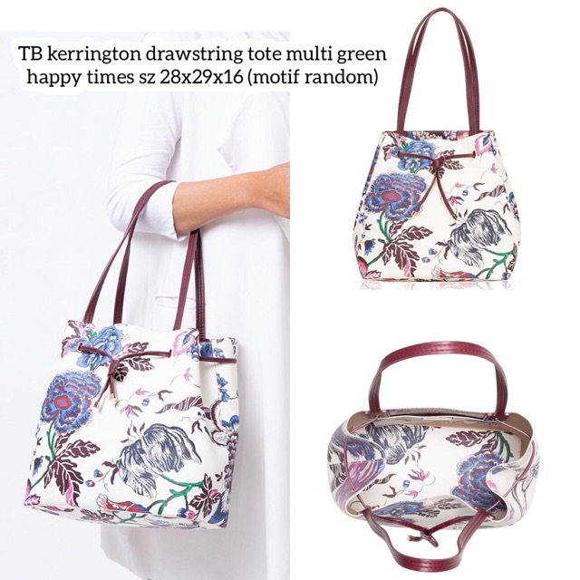 Tory burch kerrington drawstring tote sale