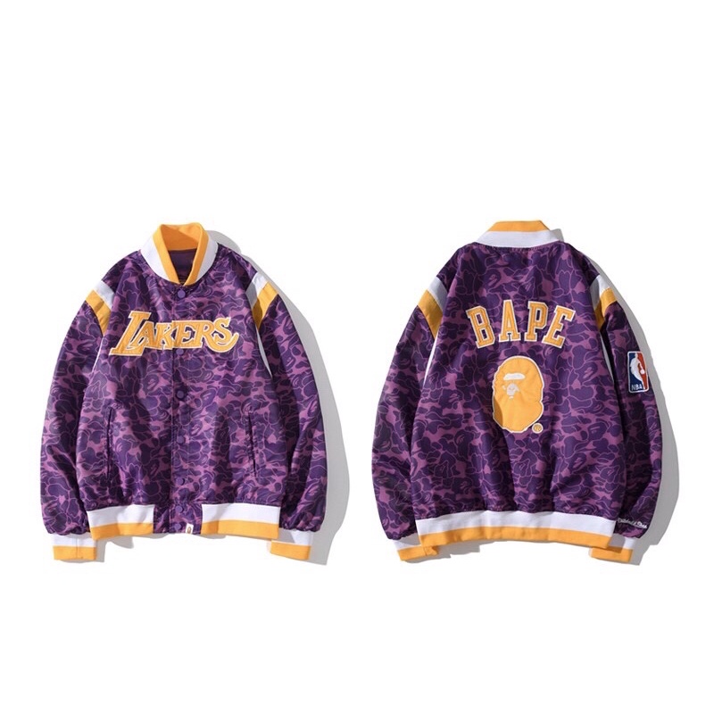 Bape x sale lakers jacket