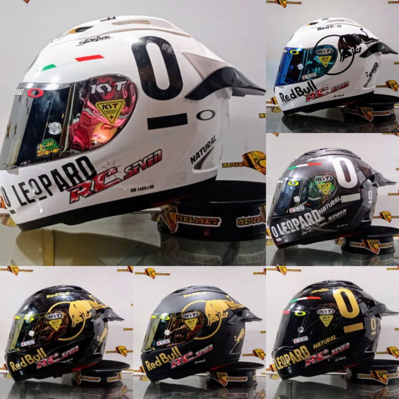 Helm kyt best sale full face leopard