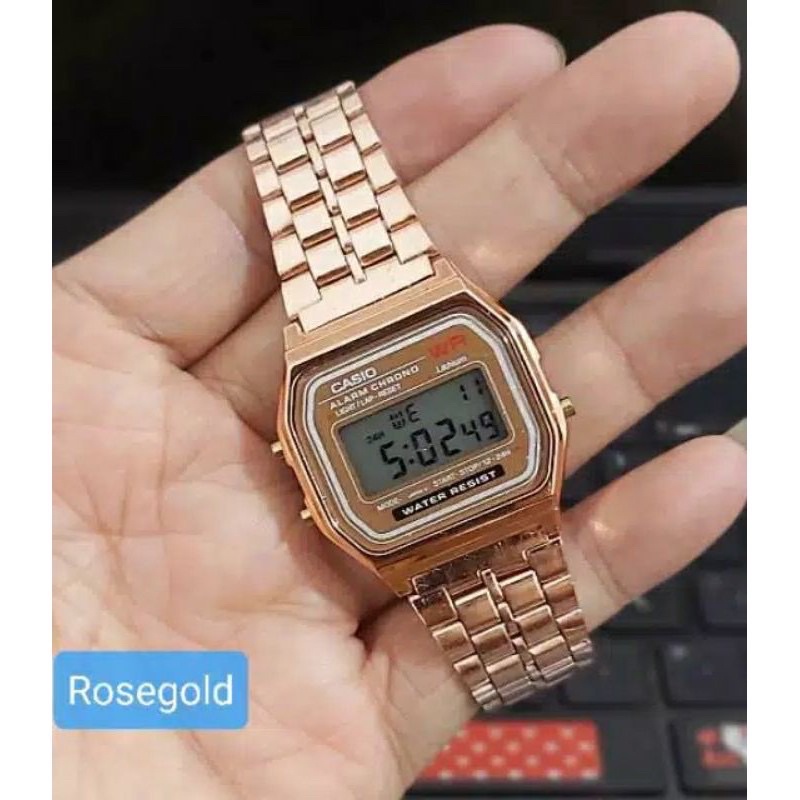 Jam tangan cheap casio rose gold