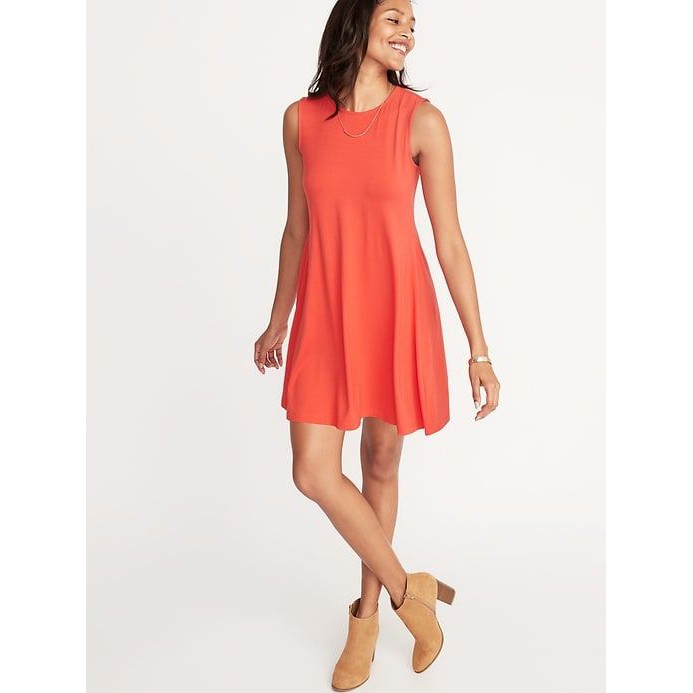 Old navy sleeveless 2024 jersey swing dress