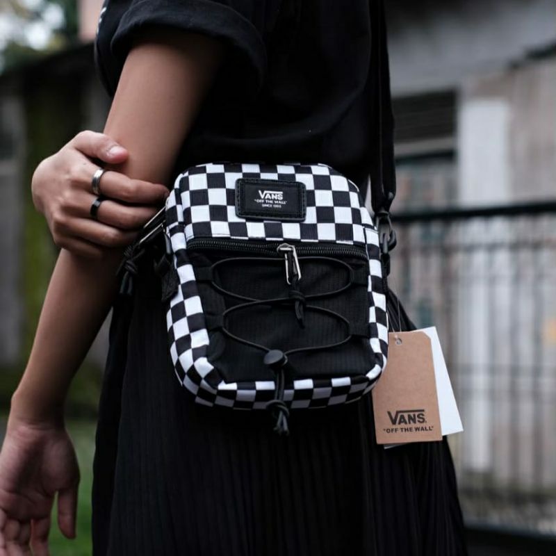 Vans sling bag checkerboard sale