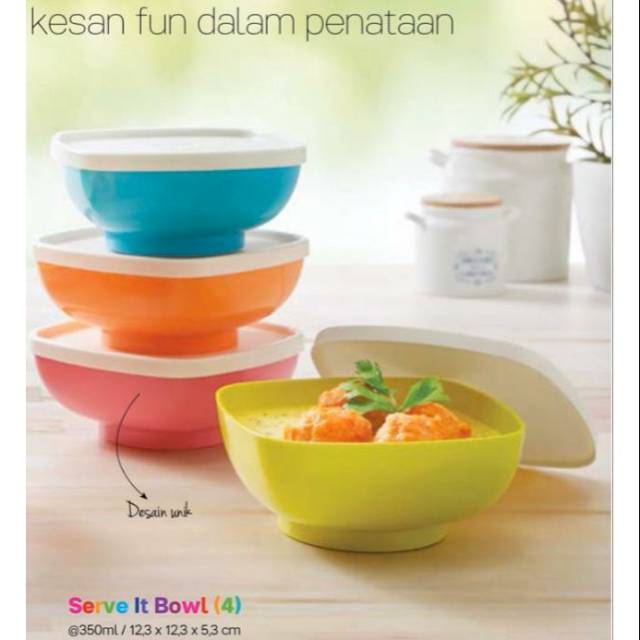 Serve it bowl on sale tupperware