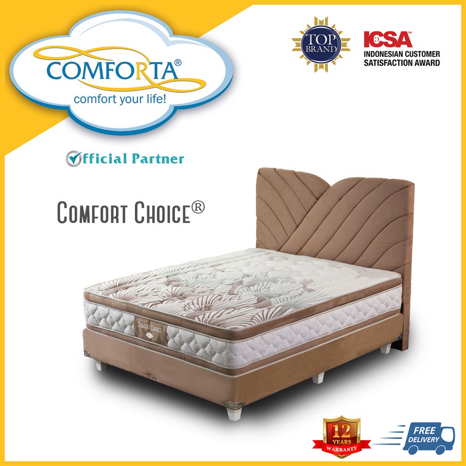Jual Kasur Springbed Comforta Comfort Choice ( Full Bedset ) 200 / 180 /  160 / 120 / 100