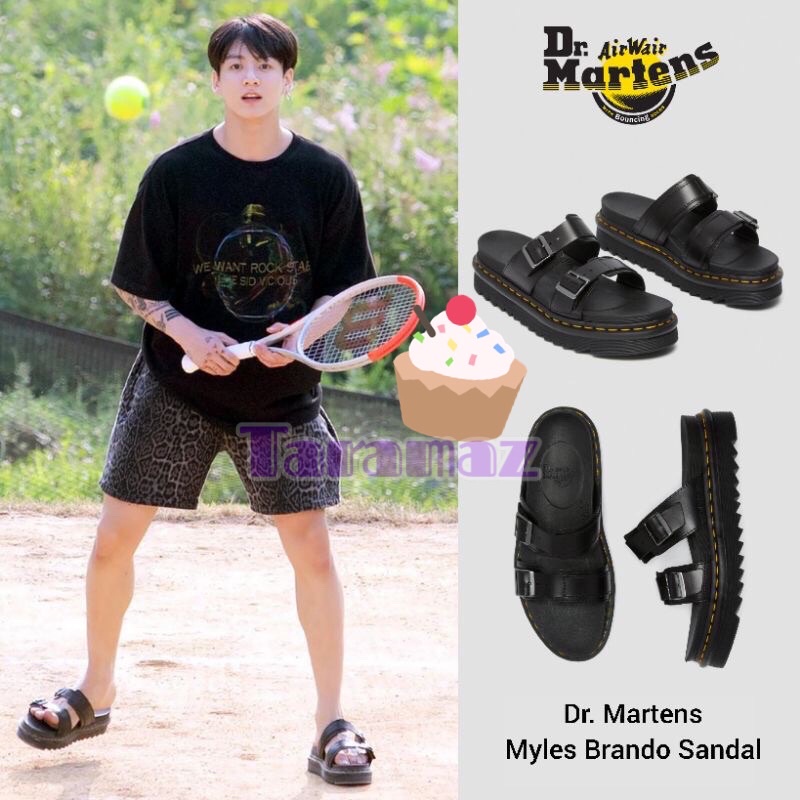 Jual DR MARTENS MYLES BRANDO SANDAL DOCMART JUNGKOOK FULLSET