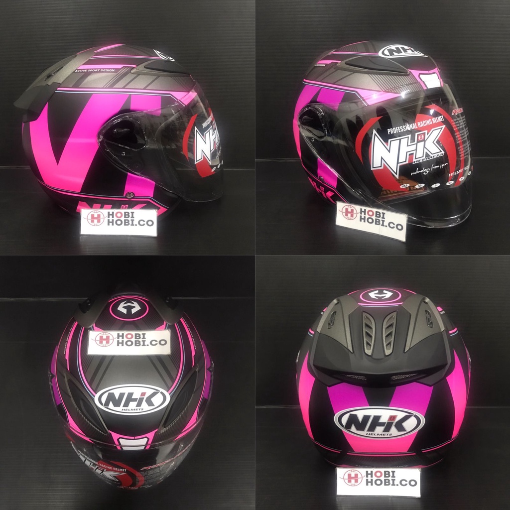 Helm nhk half hot sale face terbaru 2019