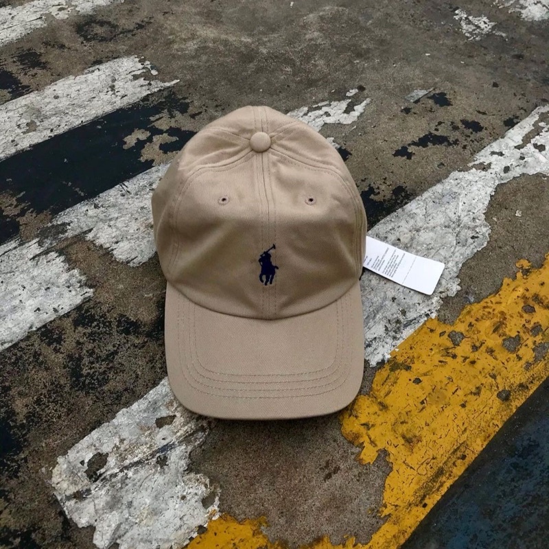 Cream cheap polo hat