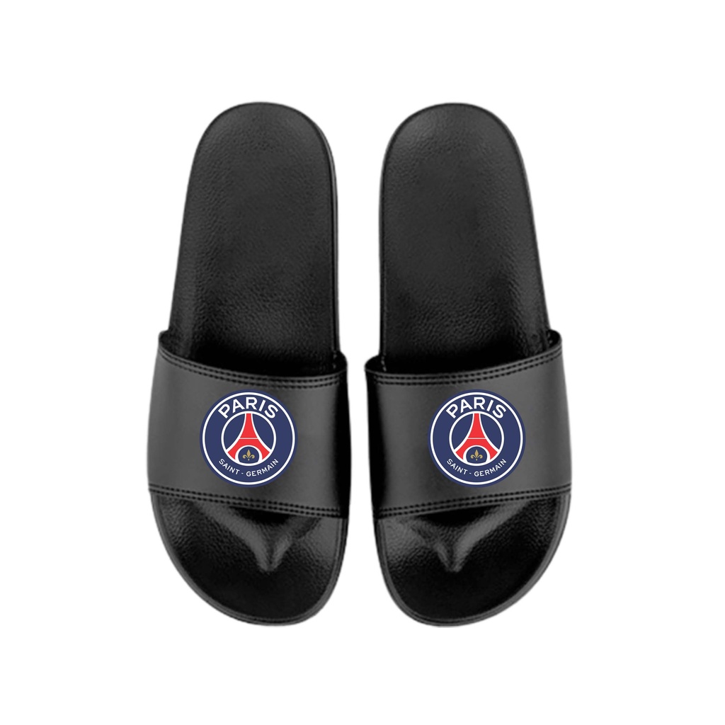 Jual Sandal Slide Club Ball PSG Black Shopee Indonesia