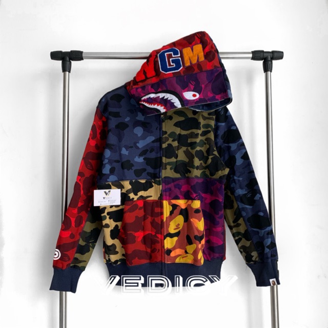 Bape mix store camo hoodie harga